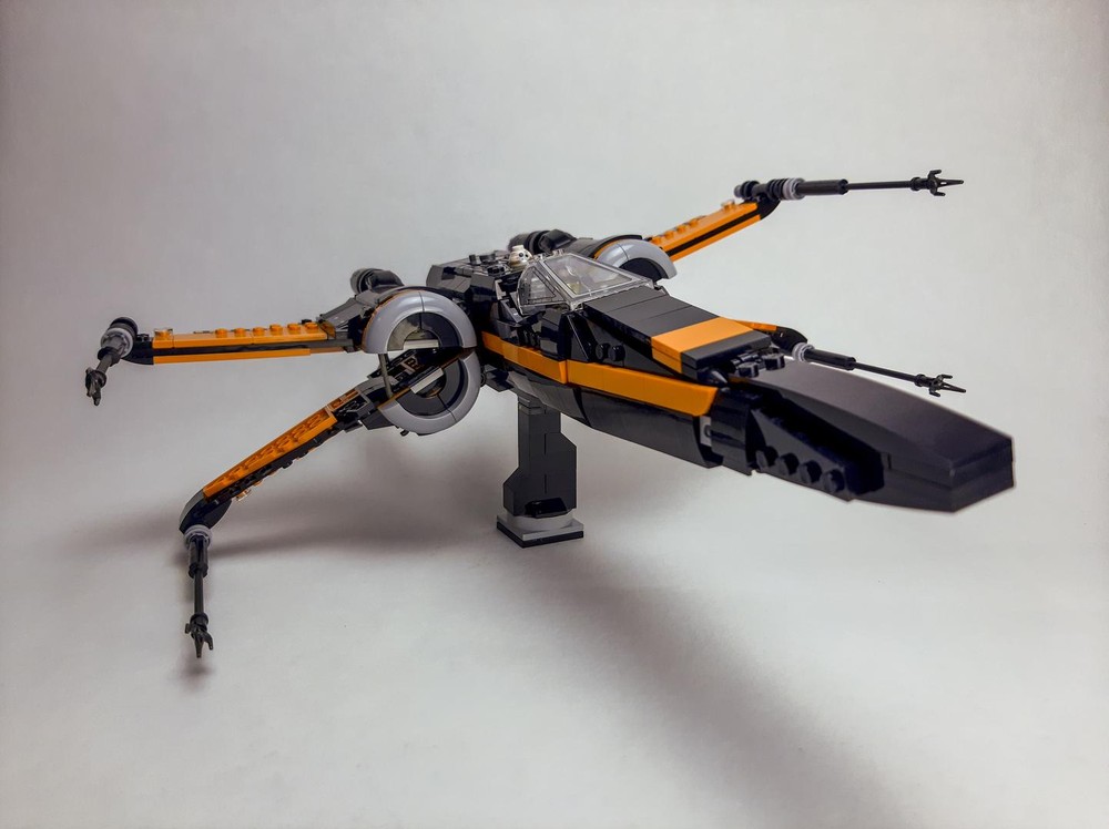 Lego 75102 Poe Dameron's x wing T70 Accuracy mod (S-Foils + Fuselage bundle)