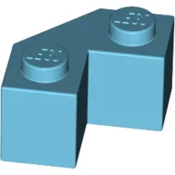 Brick Wedged 2 x 2 Facet / Medium Azure