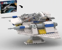New Republic Advanced Snowspeeder – Alternate Build of 75460 X Wing Starfighter