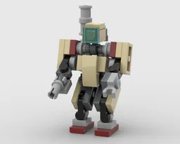 Overwatch Bastion minifig scale