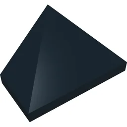 Brick Sloped 45° 2 x 1 Triple with Hollow Underside / Black