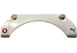 Technic, Panel Car Mudguard Arched #30 9 x 2 x 3 Straight Top with Red Vodafone and Black Puma Logos Pattern Model Left Side (Stickers) - Set 42137