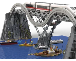 Monorail Track Train Bridge