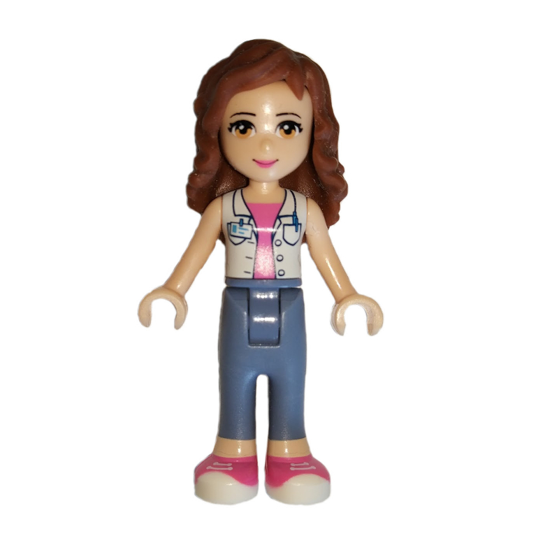 Lego Olivia - White Jacket, Sand Blue Trousers