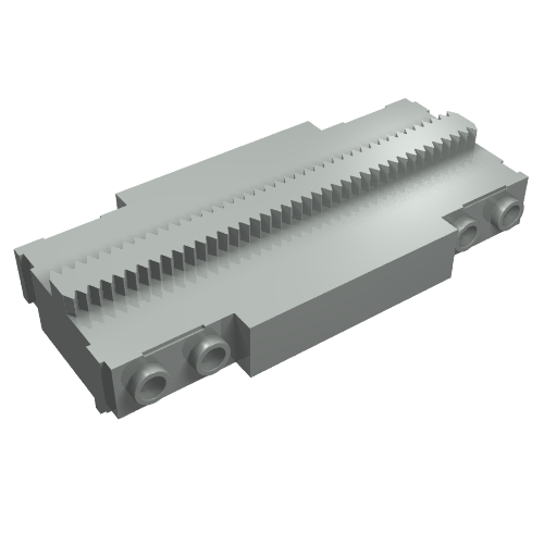 Lego Vehicle Track, Monorail Straight Short / Light Gray