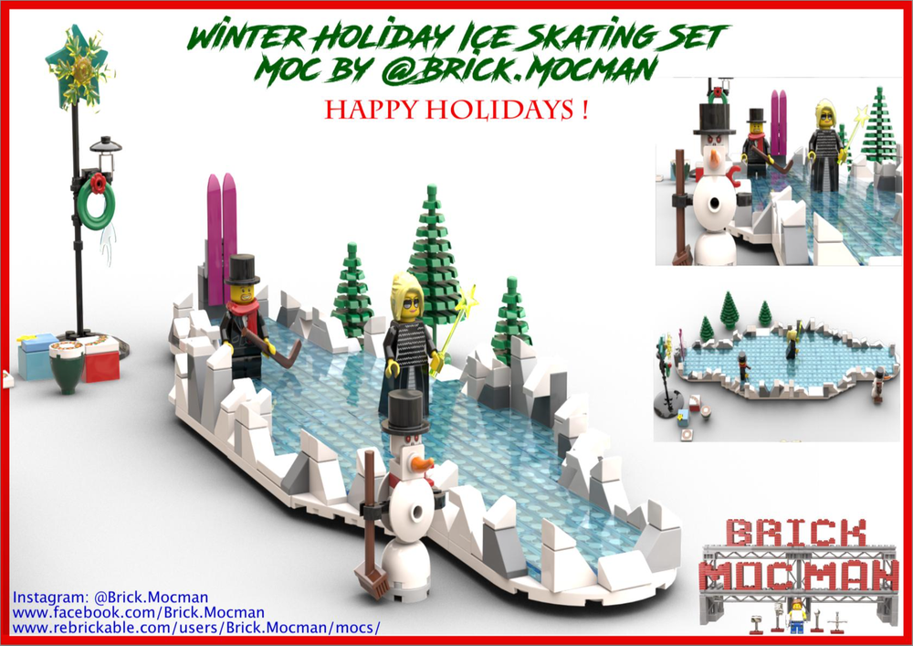 Lego Happy Holidays - Winter Ice Skating RInk (FREE)