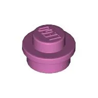 Plate Round 1 x 1 with Solid Stud / Medium Dark Pink