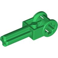Lego Technic Axle 1.5 with Perpendicular Axle Connector (Technic Pole Reverser Handle) / Green