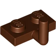 Plate Special 1 x 2 with Bar Up [Horizontal Arm 5mm] / Reddish Brown