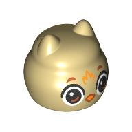 Lego Ball with Ears with Owl Face print / Tan