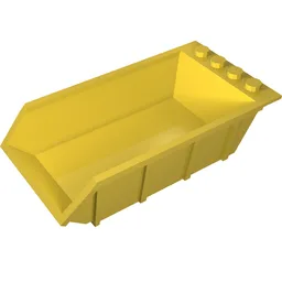 Tipper Bed 4 x 6, Solid Studs / Yellow