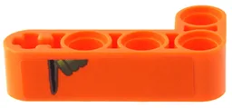 Technic, Liftarm, Modified Bent Thick L-Shape 2 x 4 with Dark Bluish Gray and Lime Hand and Black Pointing Finger Pattern Model Left Side (Sticker) - Set 42204