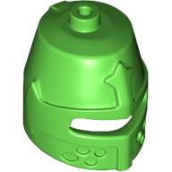Lego Helmet Castle Closed with Eye Slit / Bright Green