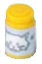 Lego Scala Accessories Jar Jam / Jelly, Light Violet Label with White Cat Face Pattern (Sticker) - Set 5944
