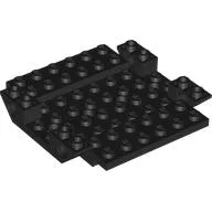 Aircraft Fuselage 8 x 8 Bottom with 4 Pin Holes / Black