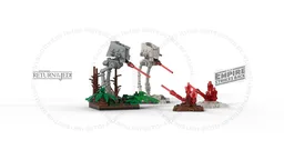 Micro AT-ST for Micro Diorama : New Design version