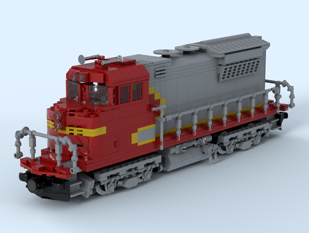 Lego Santa Fe Super C Freight Train - 7 Stud Wide
