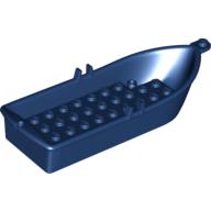 Lego Boat / Rowing Boat 14 x 5 x 2 with Oarlocks [2 Hollow Inside Studs] / Dark Blue