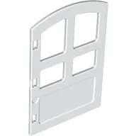 Duplo Door 1 x 4 x 4 with Four Panes, Different Size and Curved Top