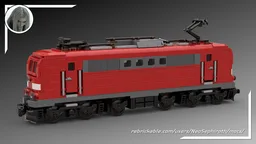 BR 151 Cargo Locomotive Red