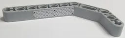 Technic, Liftarm, Modified Bent Thick 1 x 11.5 Double with Silver Tread Plate and 6 Rivets Pattern (Sticker) - Set 7906