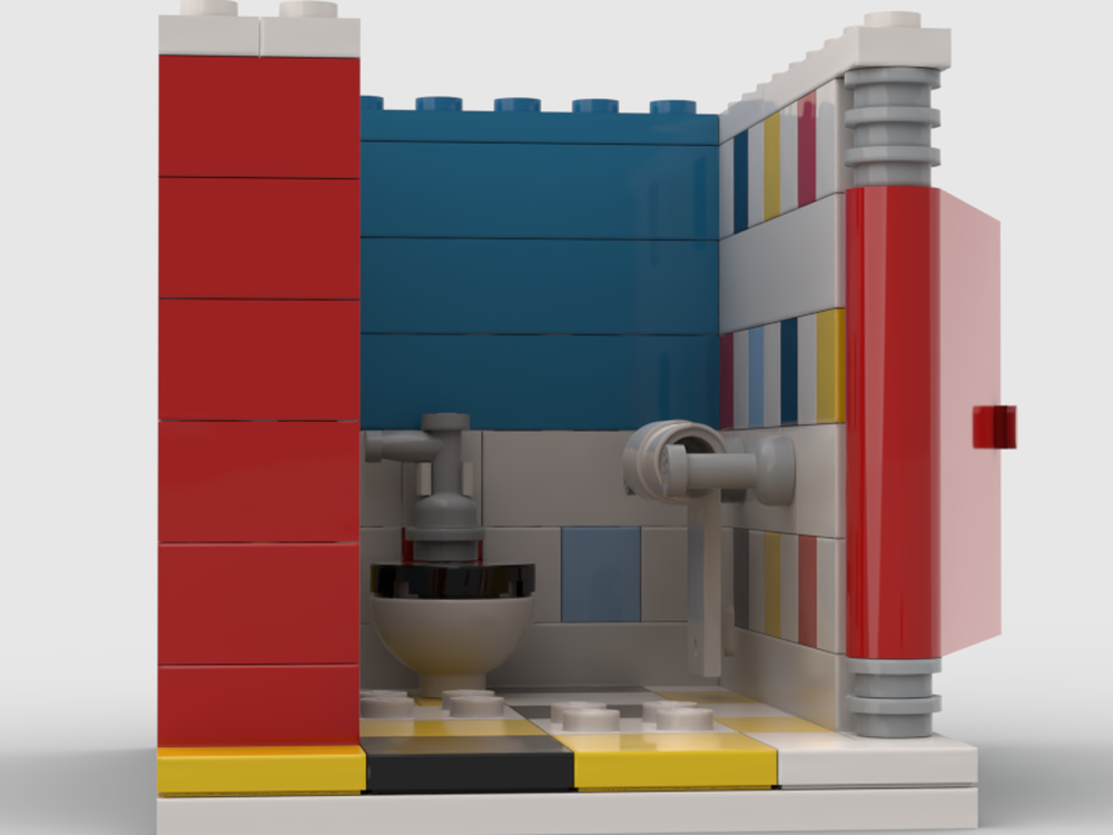 Lego Starcourt Mall toilet stall