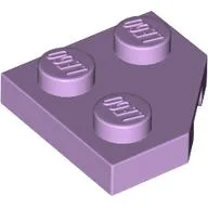 Wedge Plate 2 x 2 Cut Corner / Lavender