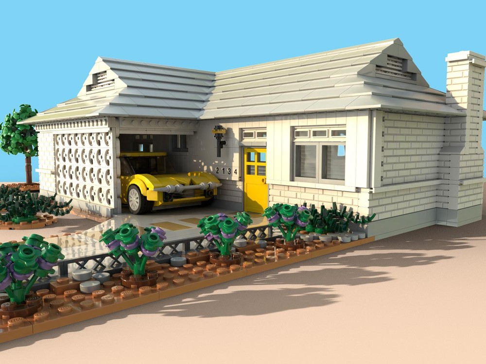Lego Tempe House with Shadow Block Carport