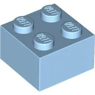 Brick 2 x 2 / Pastel Blue