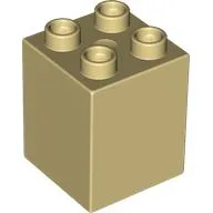 Duplo Brick 2 x 2 x 2 / Tan