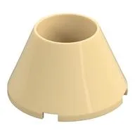 Cone 4 x 4 x 2 Hollow No Studs / Tan