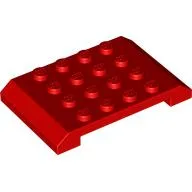 Brick Sloped 4 x 6 x 2/3 Double / Red