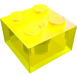 Brick 2 x 2 / Trans-Neon Green