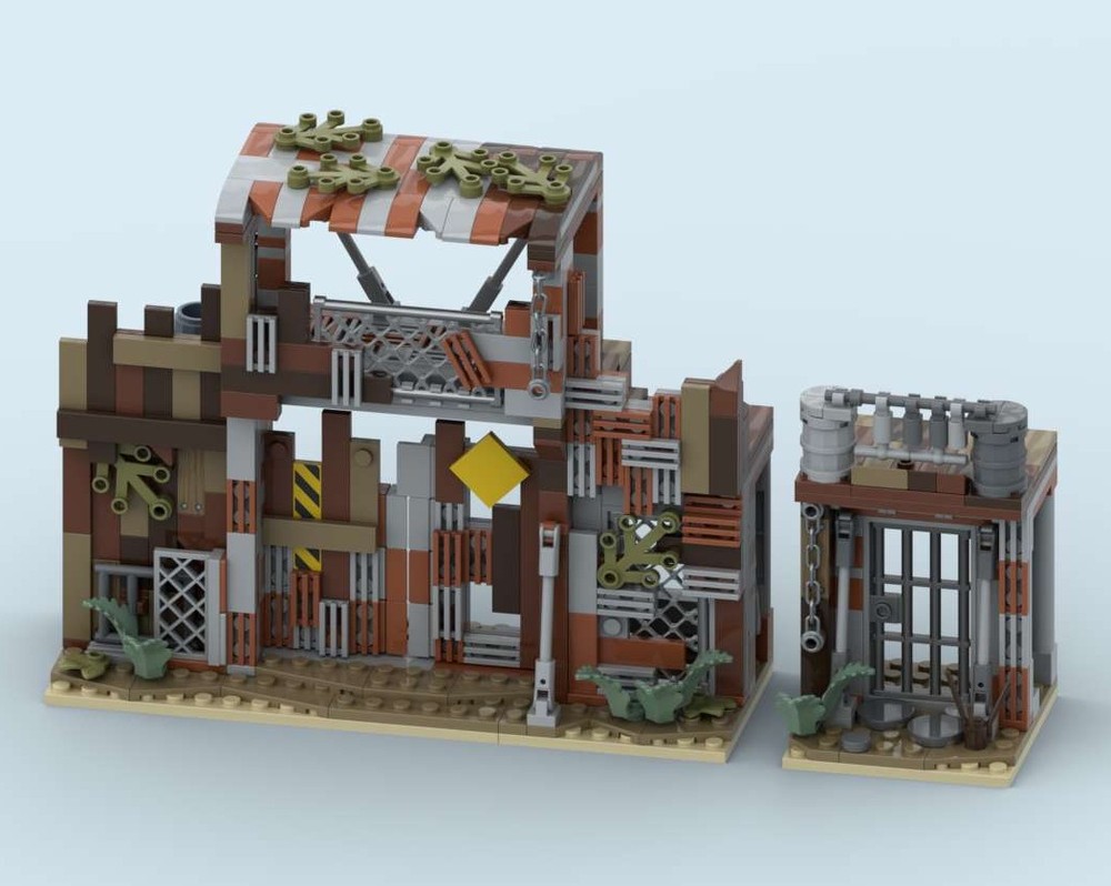 Lego Fallout Modular Wasteland Camp - Gates & Doors V1