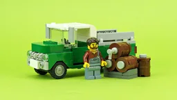 Green pickup truck "LIGO"