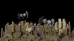 Mini Size T.I.E. Bomber in Episode 5
