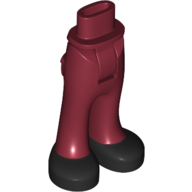 Lego Minidoll Hips and Trousers with Back Pockets and Black Shoes print