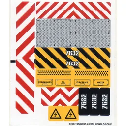 Sticker Sheet for Set 7632-1 / [No Color/Any Color]