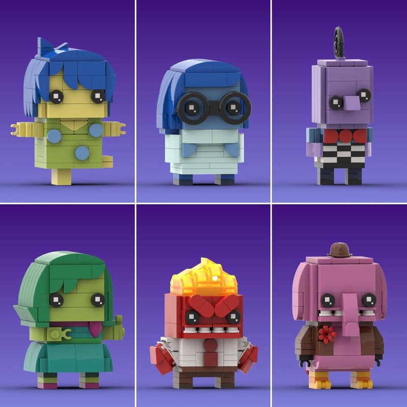 Lego Inside Out Brickheadz Bundle