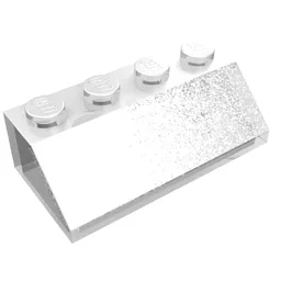Brick Sloped 45° 2 x 4 / Trans-Clear