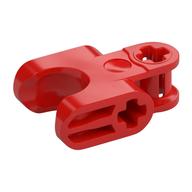 Lego Technic Axle Connector 2 x 3 with Ball Socket, Closed Sides / Red