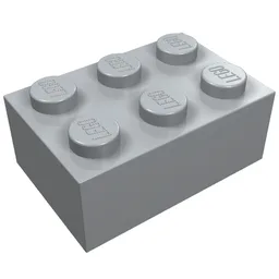 Brick 2 x 3 / Light Bluish Gray