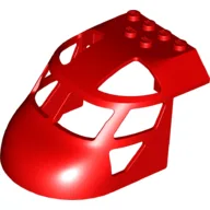 Aircraft Fuselage Curved Forward 6 x 8 Top / Red