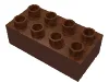Duplo Brick 2 x 4 / Reddish Brown