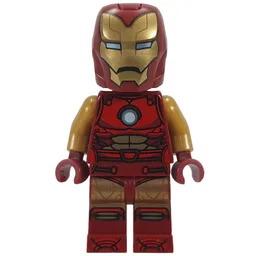 Iron Man, Pearl Gold Arms, Round Arc Reactor, Helmet and Visor
