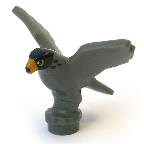 Lego Animal, Bird, Falcon with Black Head, Yellow Beak print