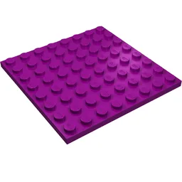 Plate 8 x 8 / Purple