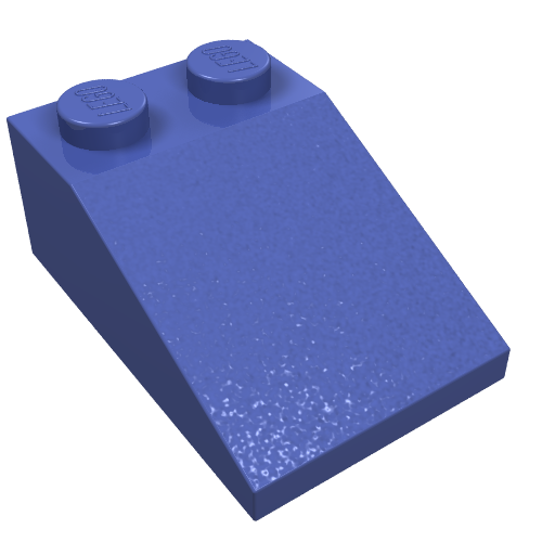 Lego Brick Sloped 33° 3 x 2 / Violet
