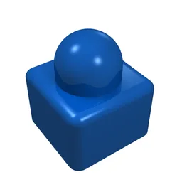 Primo Brick 1 x 1 / Blue