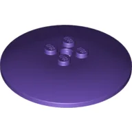 Dish 6 x 6 Inverted (Radar) with Solid Studs / Dark Purple